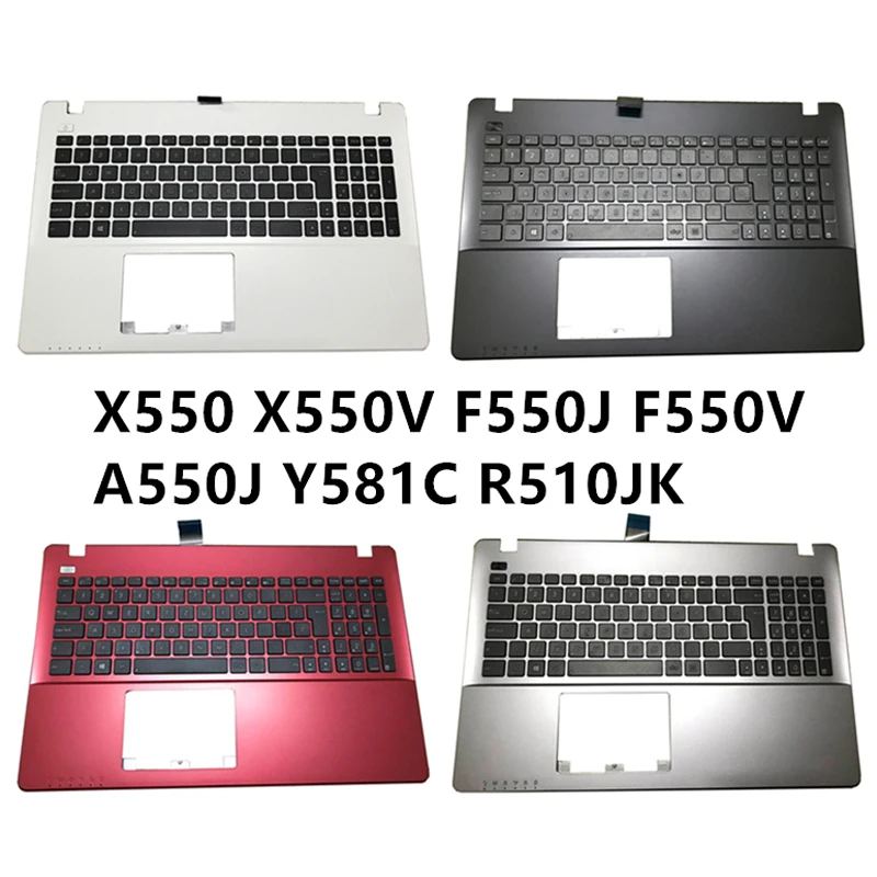 

New laptop For ASUS X550 X550V F550J F550V A550J Y581C R510JK With English keyboard Palmrest upper cover case