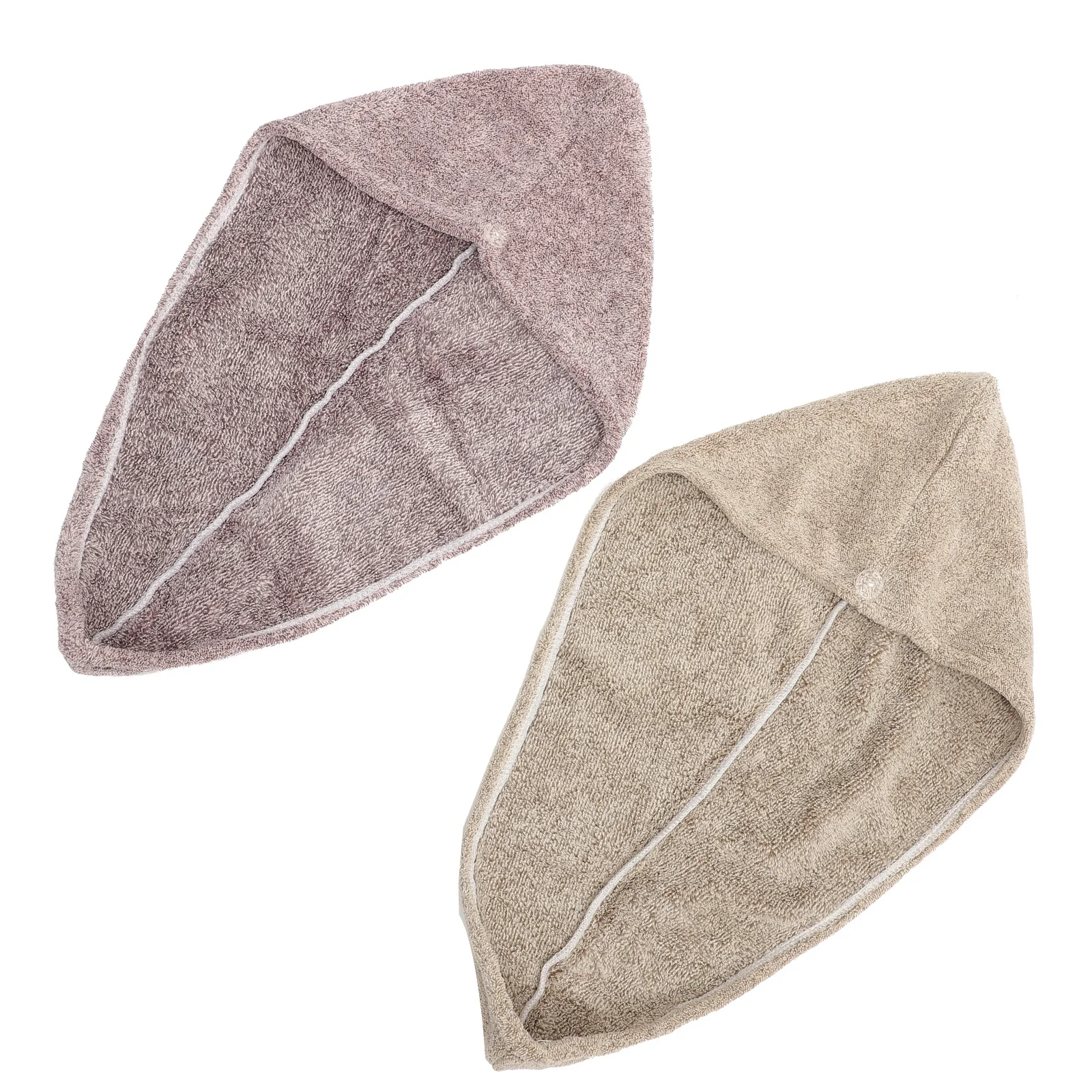 2 قطعة الصوف المرجاني تجفيف الشعر منشفة قبعة لينة ماصة تصميم للنساء جميع أنواع الشعر قبعة الدش قبعات الدش للنساء قابلة لإعادة الاستخدام