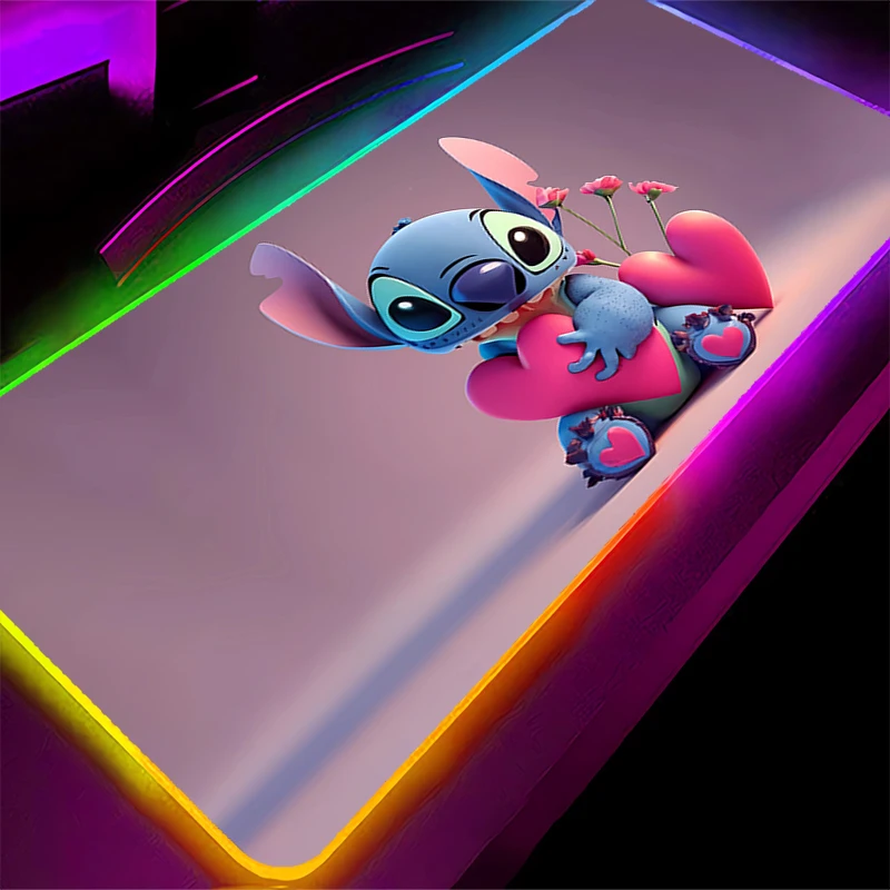 لوحة ماوس LED سنوبي الخلفية ألعاب الألعاب الرياضية الإلكترونية Playeocking اكسسوارات سرعة لوحة المفاتيح المطاط قفل حافة RGB حصيرة مكتبية كمبيوتر محمول #4