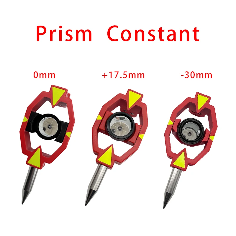 Silvering Mini Prism Reflector For Swiss Type Total Station Surveying point Constant +17.5MM/0MM/-30MM Accessories Topography