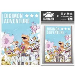 60Pcs/Set ACG Cards Sleeve Digimon Adventure Agumon Anime Game Characters Laser Version Colorful Cards Protective Cover DIY Toys