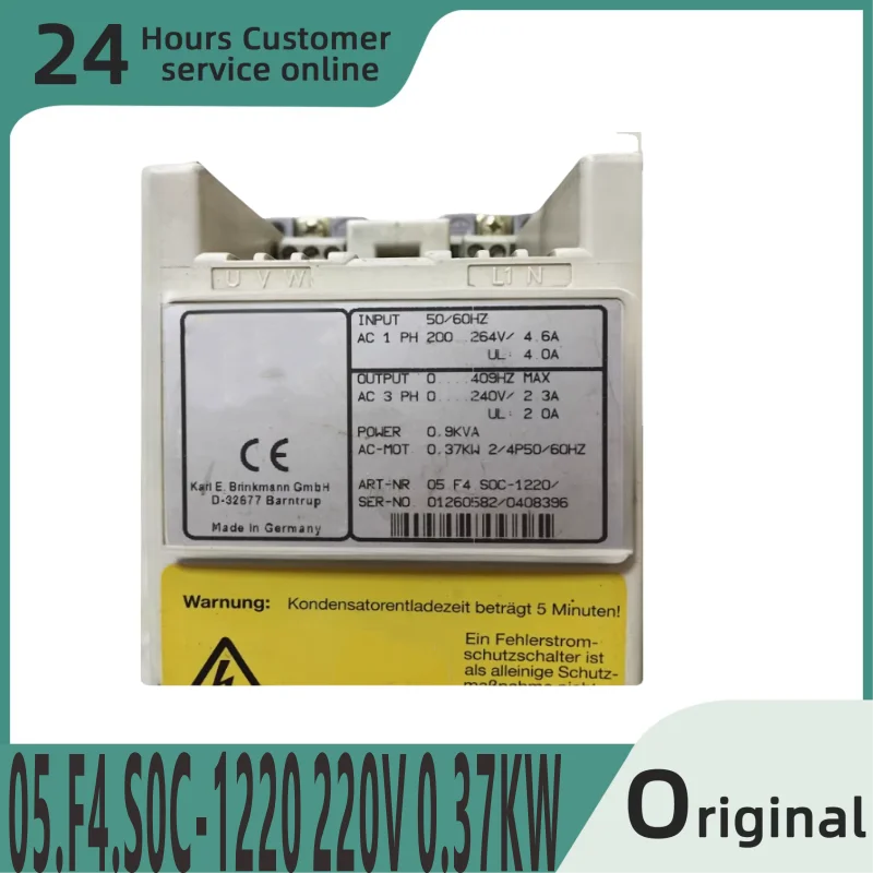 

Совершенно новый оригинальный модуль 05.F4.S0C-1220 220 В 0,37 кВт.