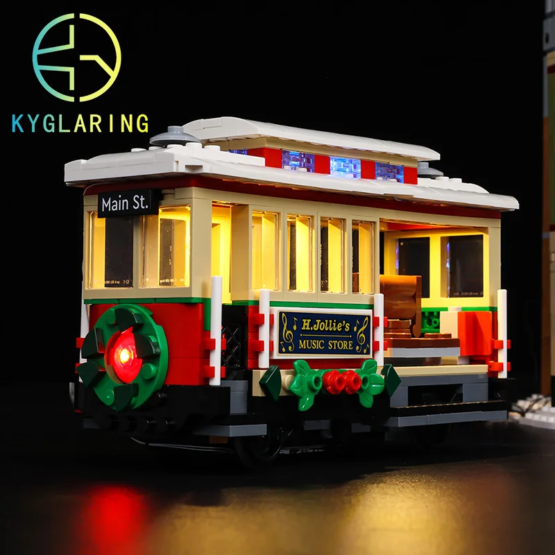 Kyglaring Led Lighting Set For 10308 Christmas High Street (Not Included Building Blocks) Holiday Decoration DIY