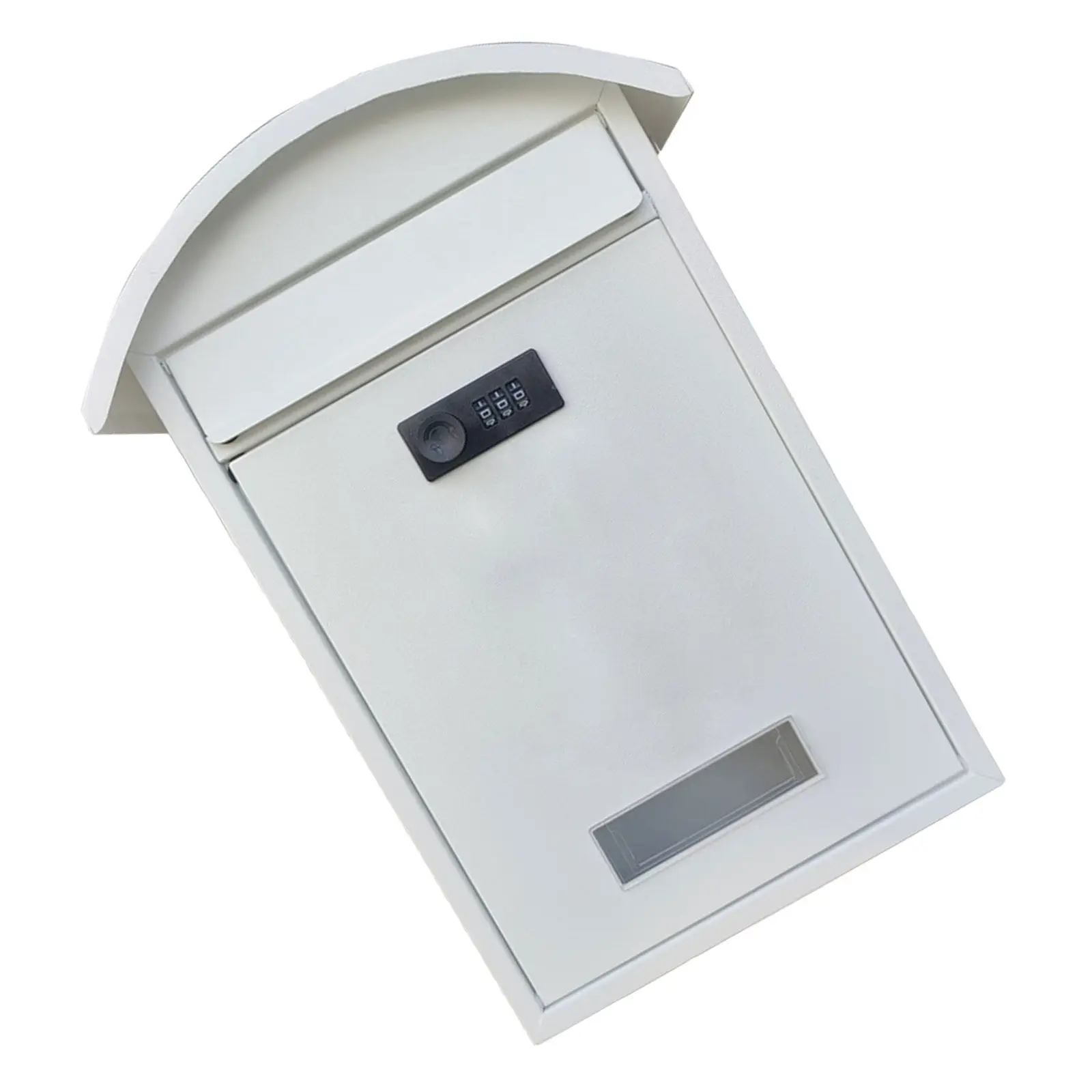 Secure Outdoor Wall Mount Locking Mailbox Password Mechanism Security Drop Box for Outside Home Office Spacious Weather