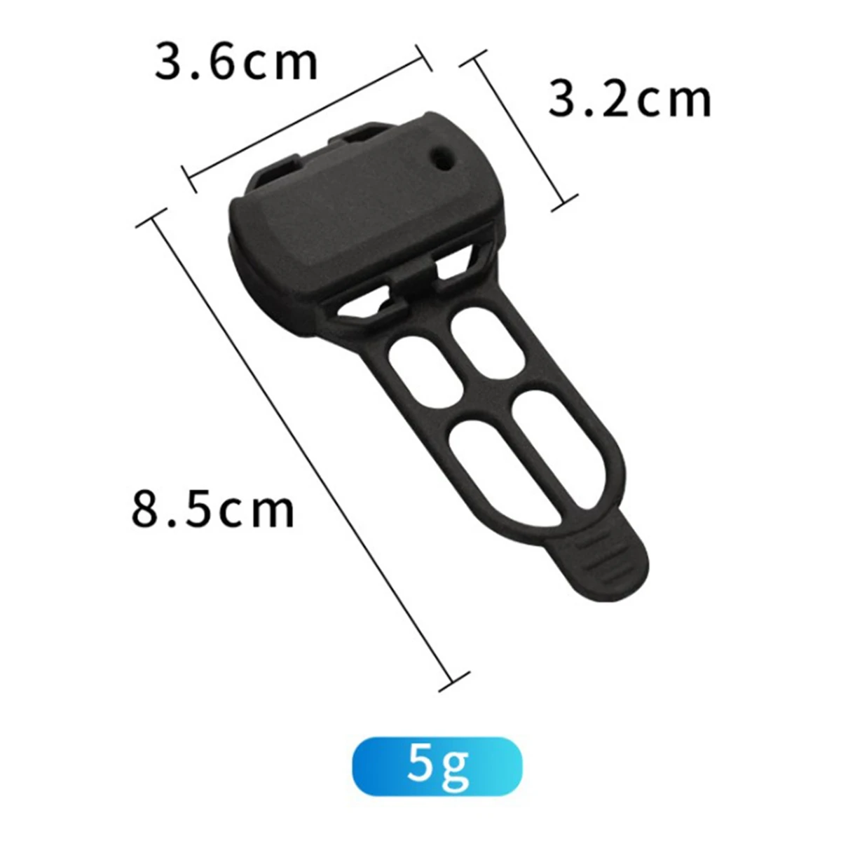 Fiets Gel Huid Beschermhoes Voor Garmin Cadans Sensor, Bryton, Magene Computer Sensor Zwart Cover,1Pc