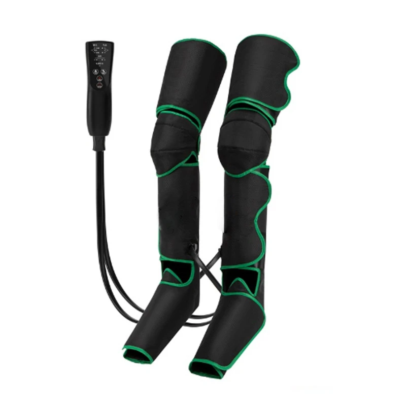 

Массажер с воздушной волной с расширенными подушками безопасности для бедер и и икр. Подключаемый массажер для ног и ног.