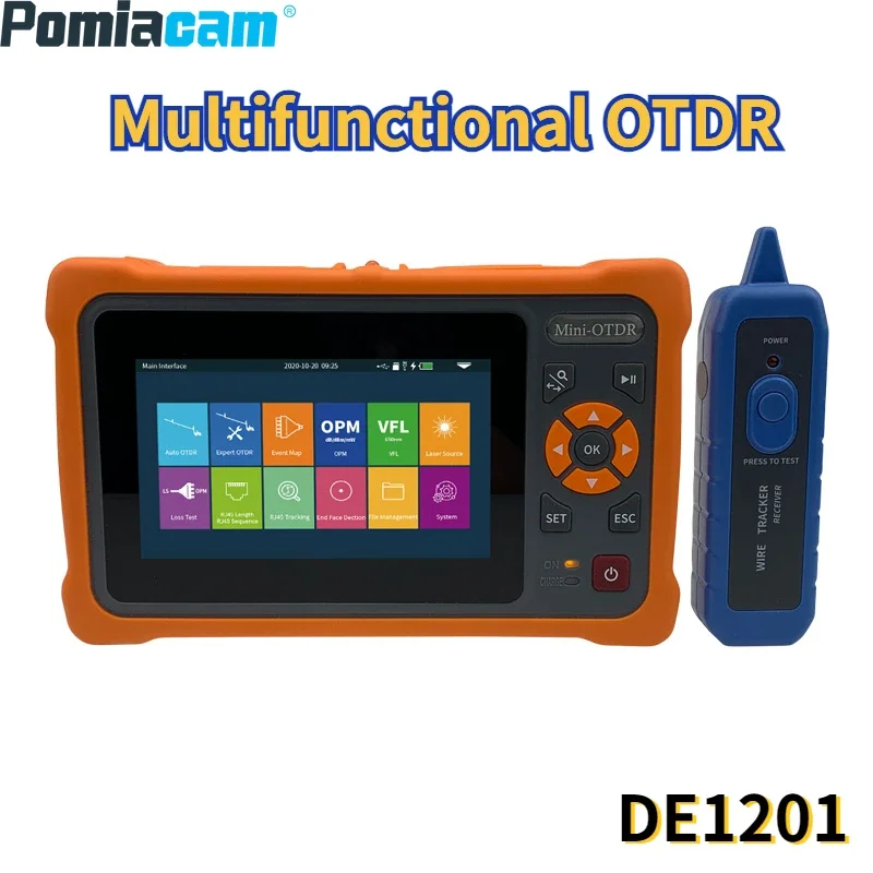 

Multifunction Fiber Optic OTDR 1310/1550 26/24db Tester OTDR Equal Exfo Ftth Mini OTDR Fiber tester DE1201