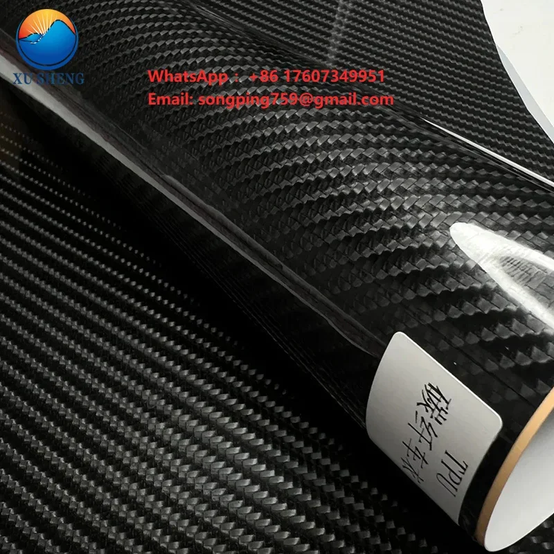 Carbon Fiber TPU Paint Protection Film PPF 8MIL Thick UV 99% IR 90% Rejection Self Healing Color Changing Invisible Car Body