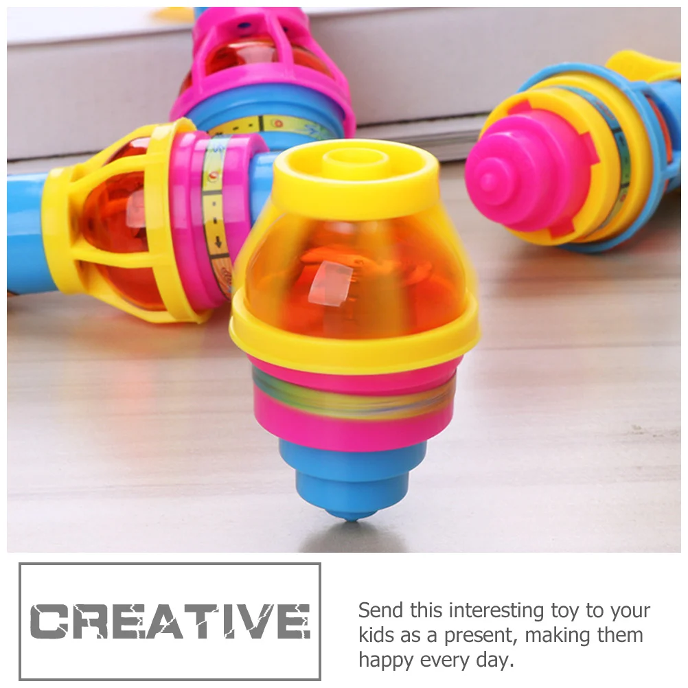 

6 шт. светящийся гироскоп, забавная вращающаяся пластиковая игрушка, детская развивающая игрушка для координации рук и глаз, подарок, игрушка-гироскоп, детская игрушка