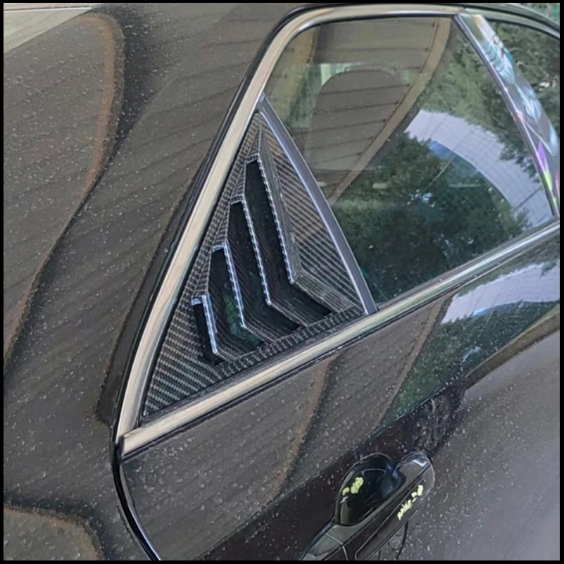 

For Toyota Camry 2006-2016 Sedan Rear Window Blind shades Louver Frame Sill Molding Cover Sticker Trim Car Styling