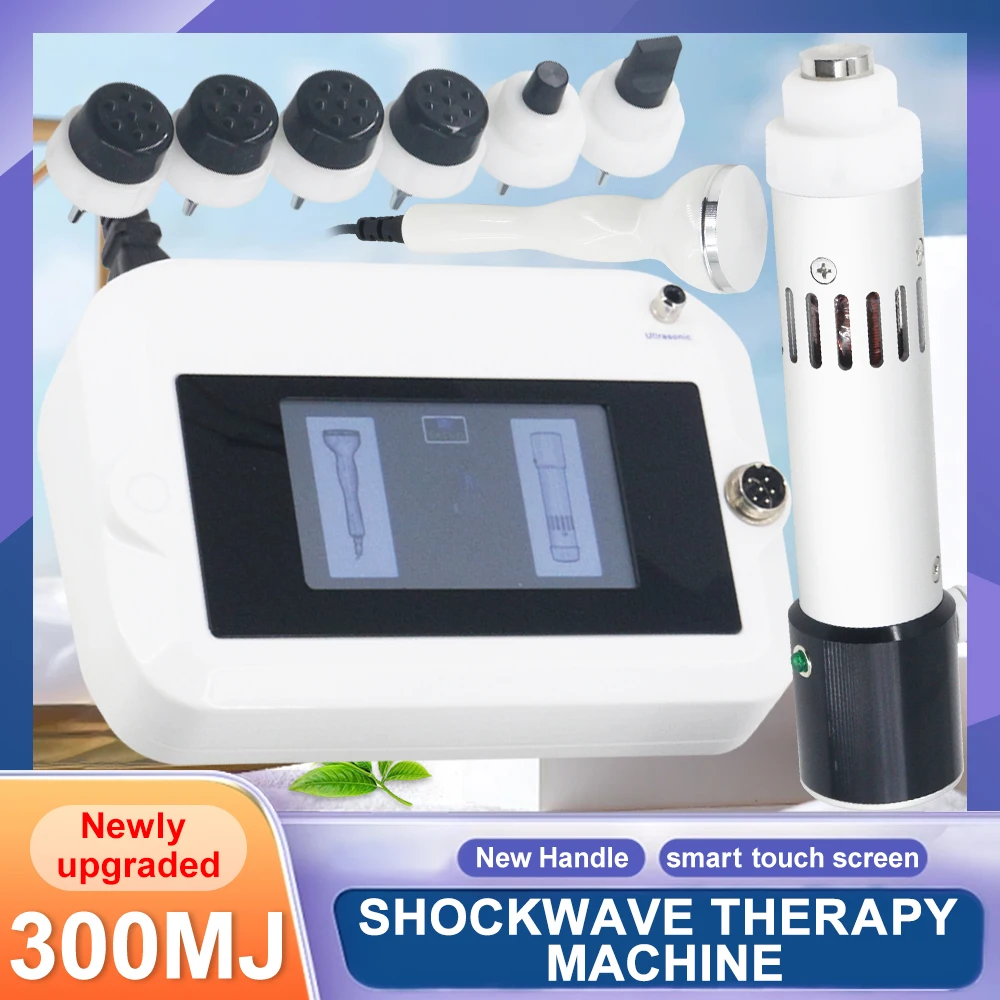 Shockwave Therapy Machine For ED Treatment Pain Relief Body Relax 1MHz Ultrasound Device 300MJ Professional Shock Wave Massager