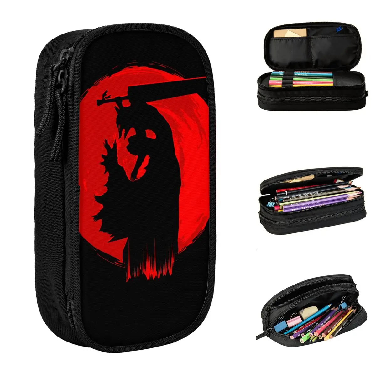 Lovely Berserk Pencil Cases Pencil Box Pen Box for Student Big Capacity Bag Students School Zipper Stationery