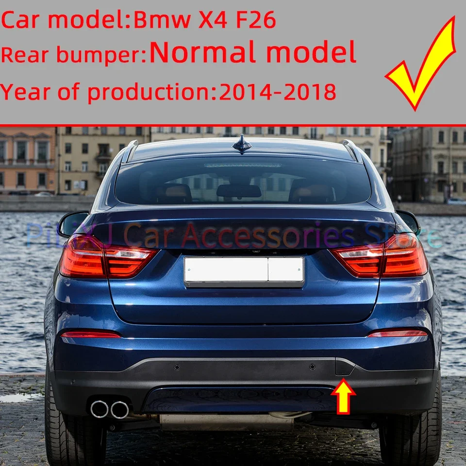 Do BMW X4 F26 Normalny model Przedni tylny zderzak Hak holowniczy Osłona pokrywy holowniczej 2014 2015 2016 2017 2018 # 51117338473 51127338754