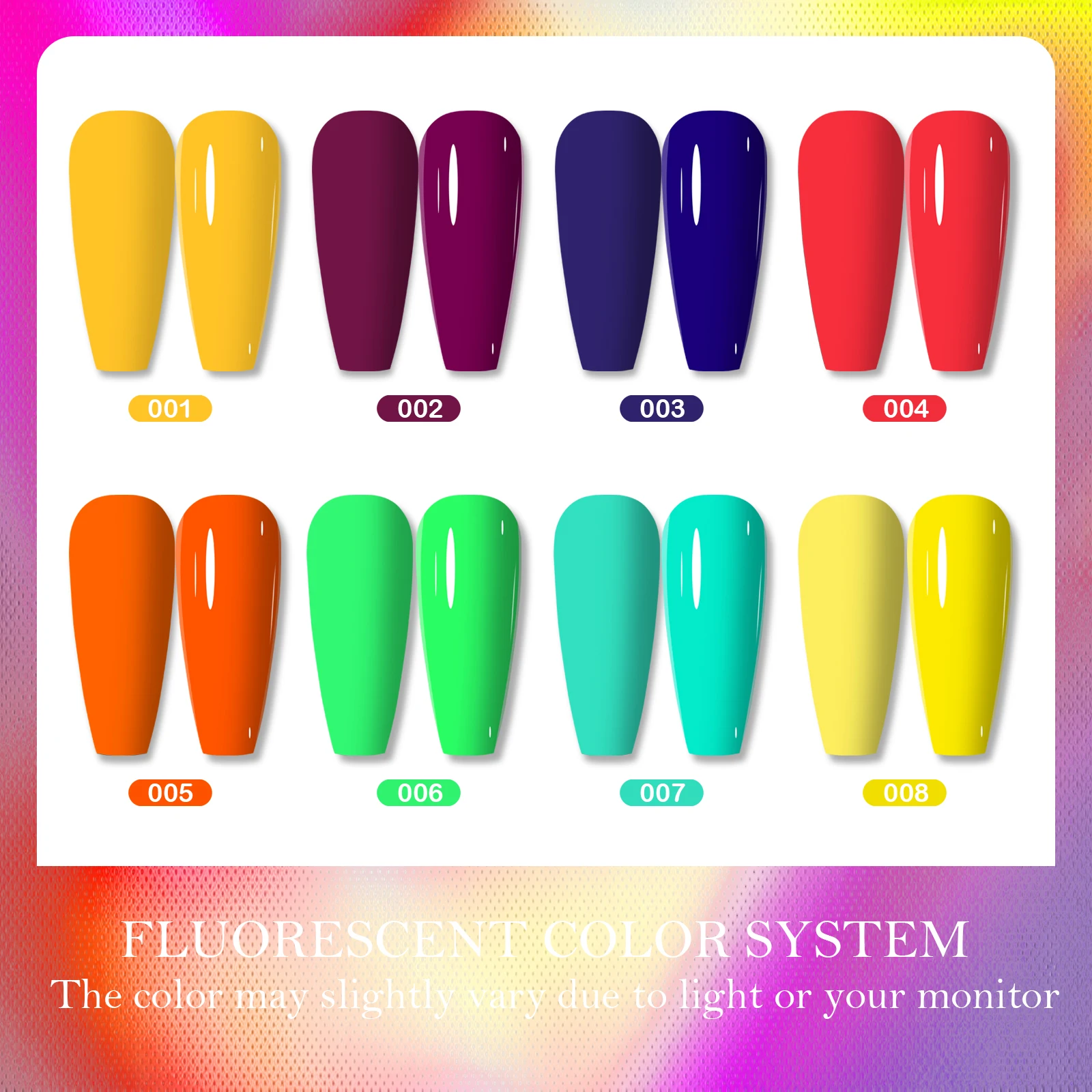 طلاء أظافر جيل متوهج في الظلام نيون نيون ، جل بإضاءة الأشعة فوق البنفسجية ، ورنيش شبه دائم ، قابل للإزالة ، أدوات تزيين الأظافر بنفسك ،