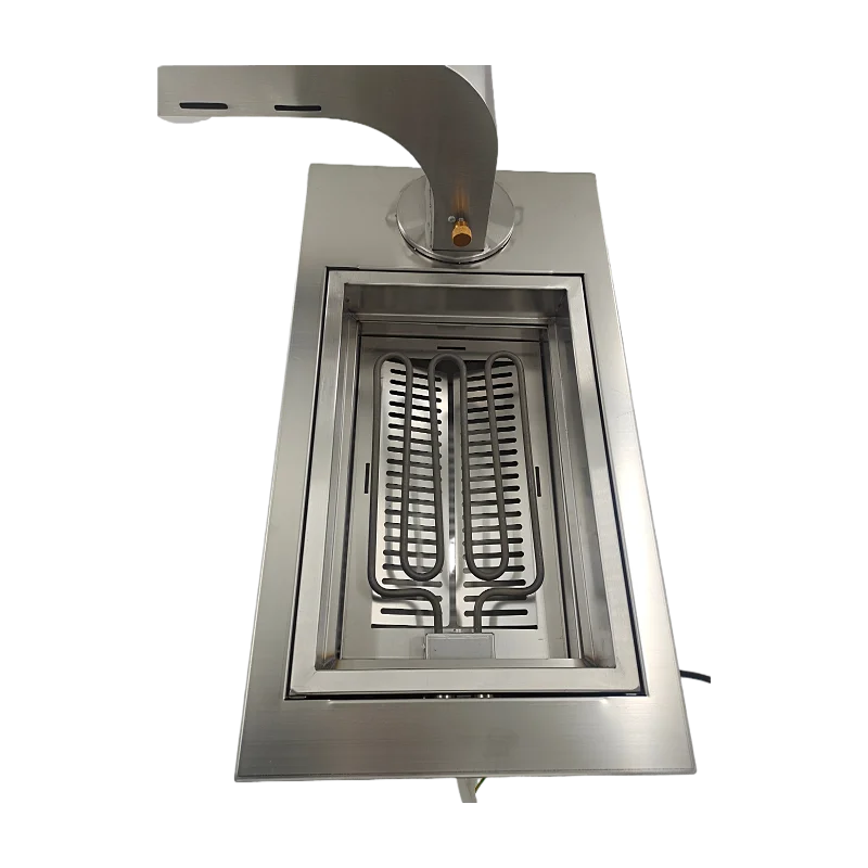 2400W Commercial Korean Style Electric Tabletop BBQ Grill Smokeless for Indoor Restaurants with Smoke Extractor