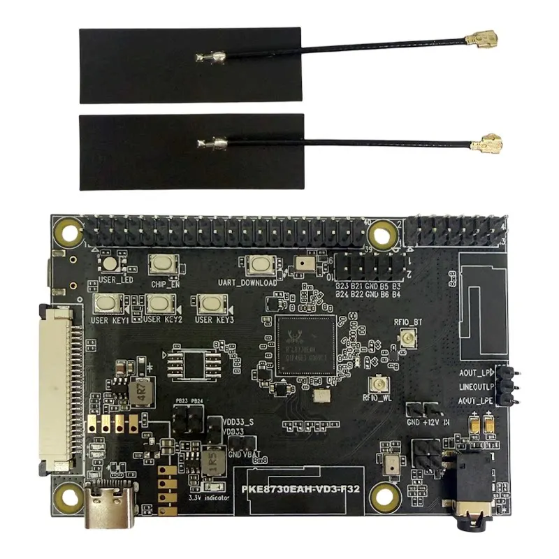 RTL8730EAH Dual-band WIFI6+dual-mode BT+heterogeneous Multi-core AIoT Development Board PKE8730EAH-VD3