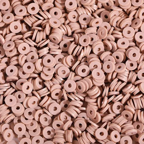 300 Stück 6mm Flache Runde Polymer Clay Perlen Handgefertigte Scheiben Lose Abstandsperlen für Schmuckherstellung DIY Armband Halskette Heishi Perlen – Detail 19
