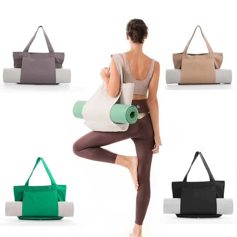 Yoga Prati Paddle Canvas Portable Handbag Outdoor Exercise Equipment Travel Yoga Mat Shoulder Bag Large Capacity Fitness Bag