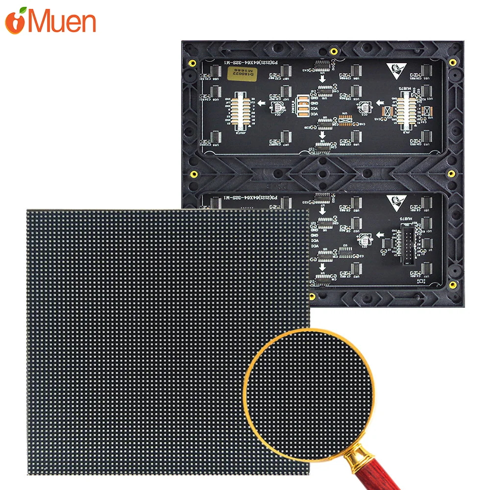 P3 Indoor LED Display Module 192×192mm 1 / 32 Scanning SMD RGB 64×64 Pixels Full Color Led Panell