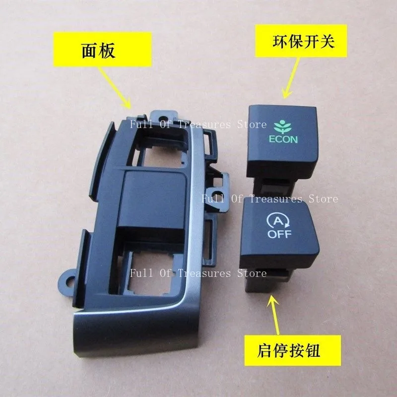 1PCS Auto Start Stop Button Switch for Civic 10th Gen 2016-2020 Energy Saving Eco Mode Control Button Replacement