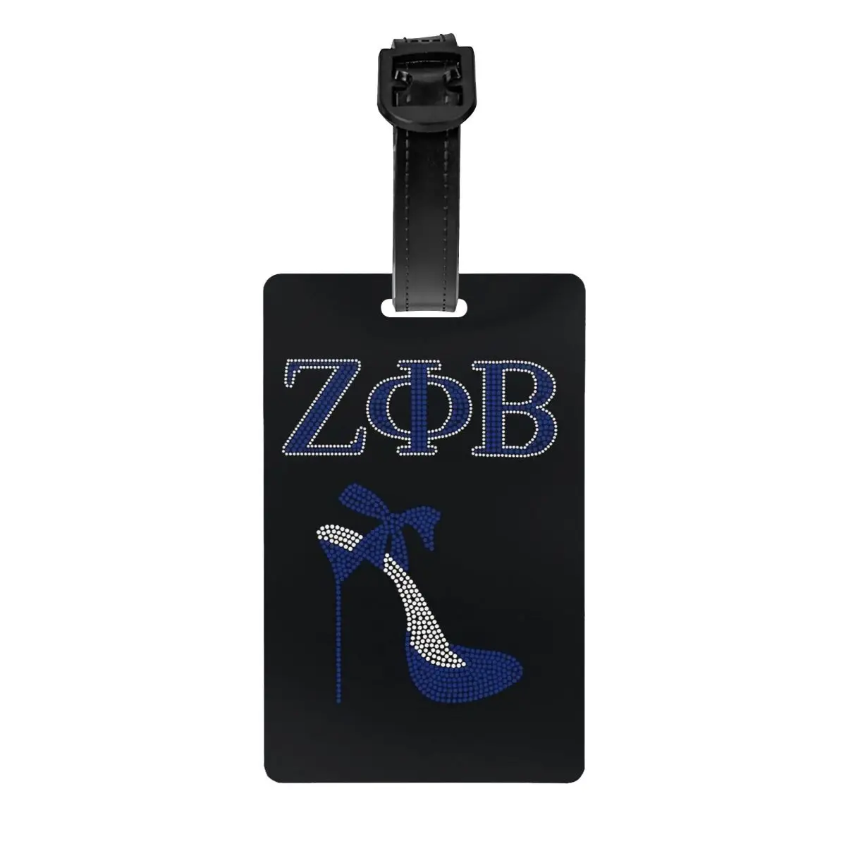 Zeta Phi Beta Sorority etiqueta de equipaje personalizada con tarjeta de nombre, letra griega 1920, cubierta de privacidad, etiqueta de identificación para bolsa de viaje, Maleta