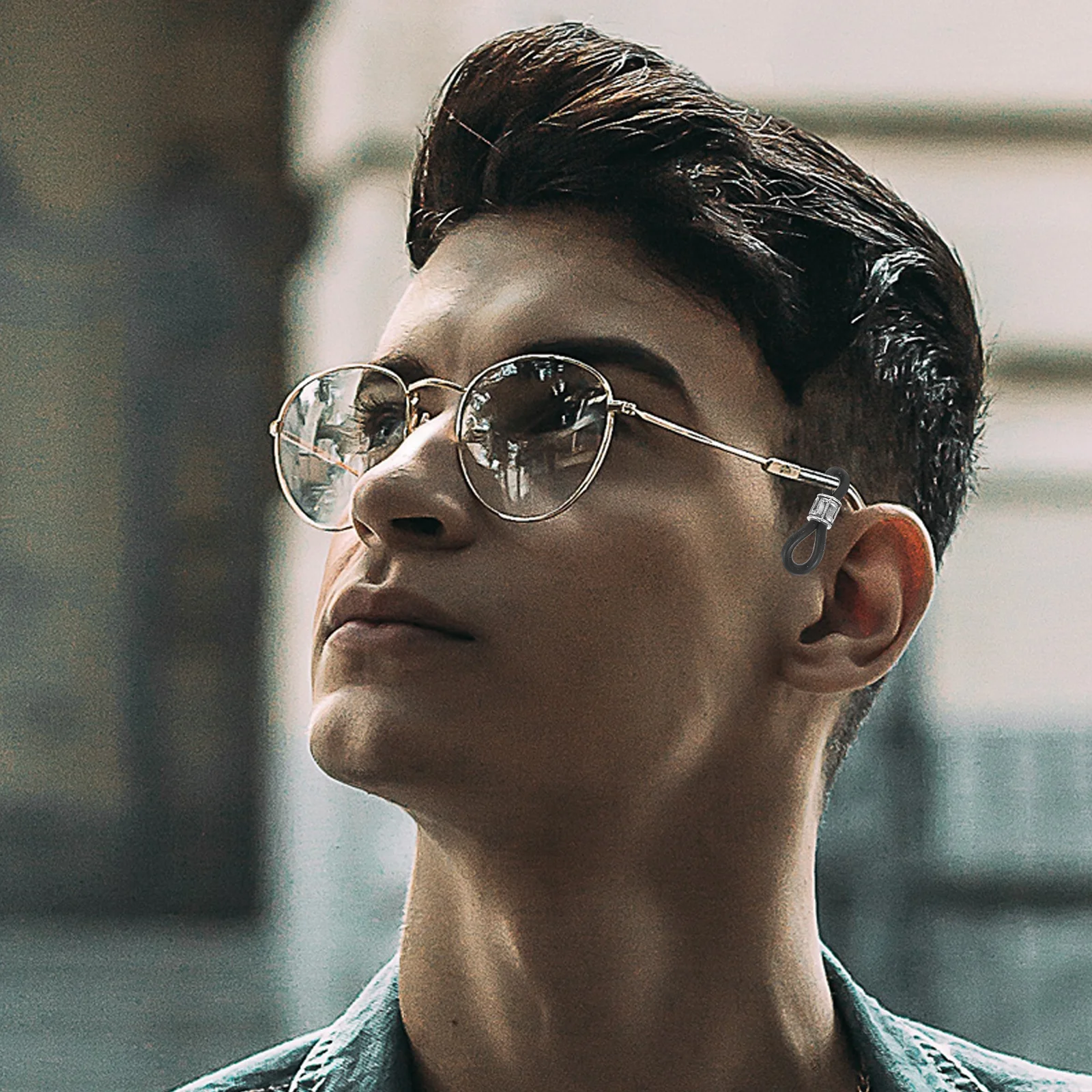 หัวเข็มขัดกันลื่นสําหรับโซ่แว่นตาแว่นตา End Connector ตัวยึดสายรัดตัวเชื่อมต่อแว่นตากันแดด