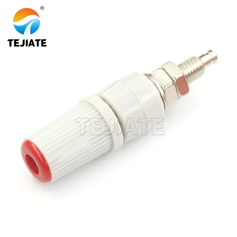 1PCS 30A high current banana socket M5 * 45 pure copper wiring column 5mm banana socket plug 4mm terminal grounding column