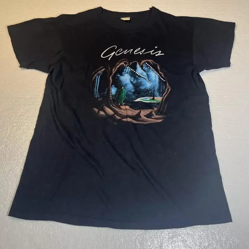 Vintage 80s Genesis Tour Rock Band T Shirt Concert
