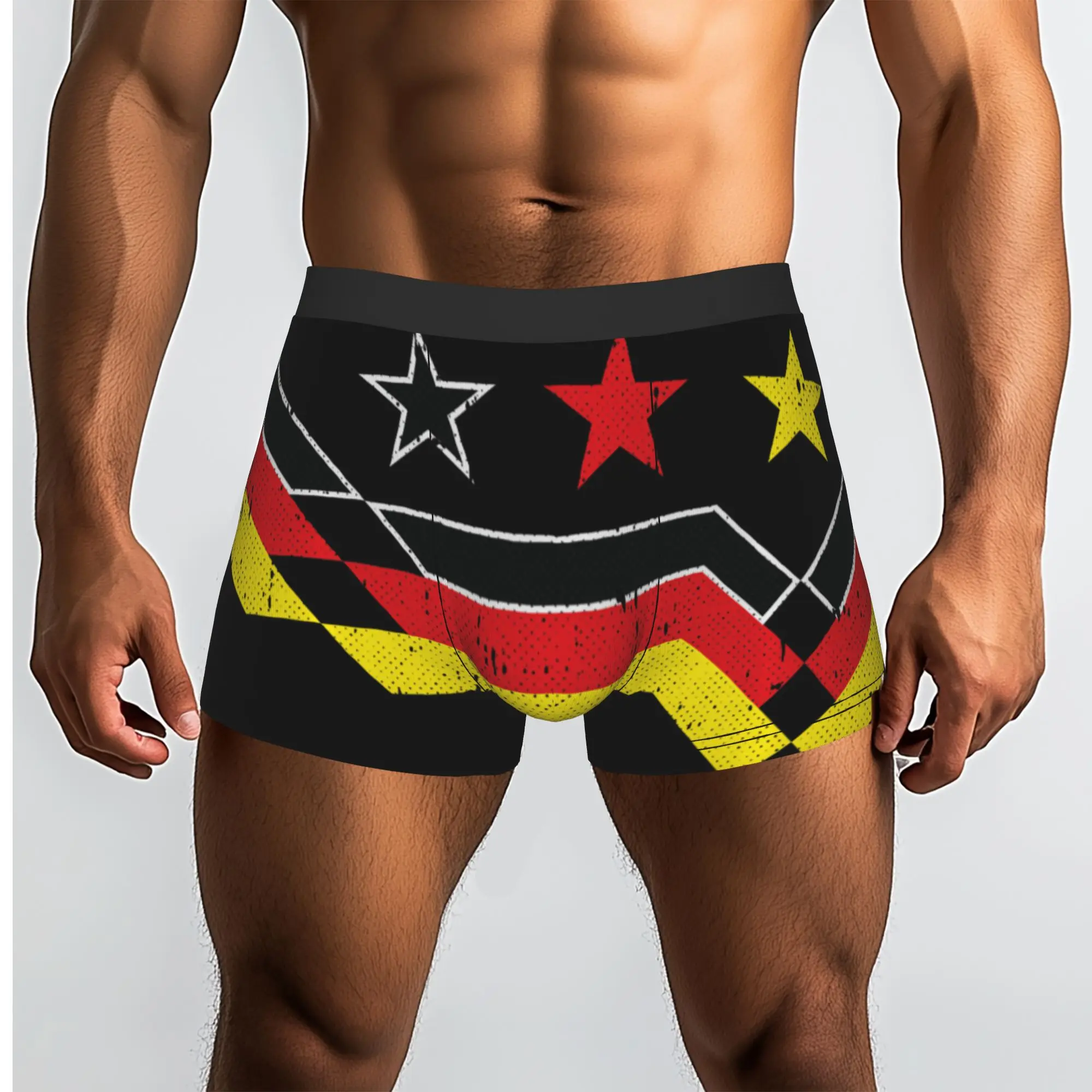German Soccer Deutschland  Germany Underpants Homme Panties Men's Underwear Comfortable Shorts Boxer Briefs