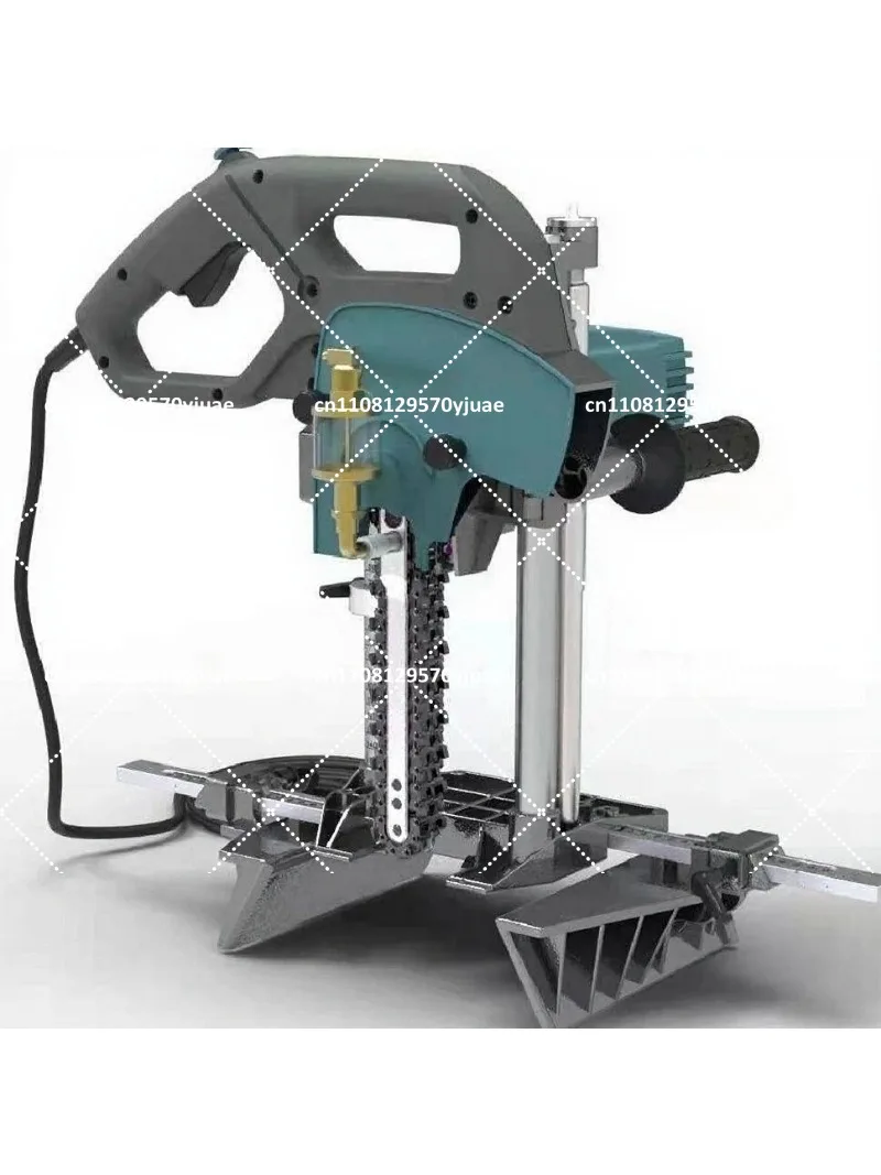 Portable Chain Mortising Machine Multifunctional Woodworking Tenon Mortise Tool Wood Punching Cutter for DIY Furniture