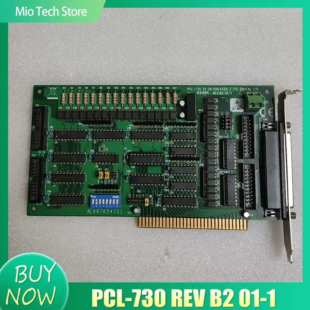 For Advantech PCL-730 REV B2 01-1 ISA Industrial Control Board Control Card