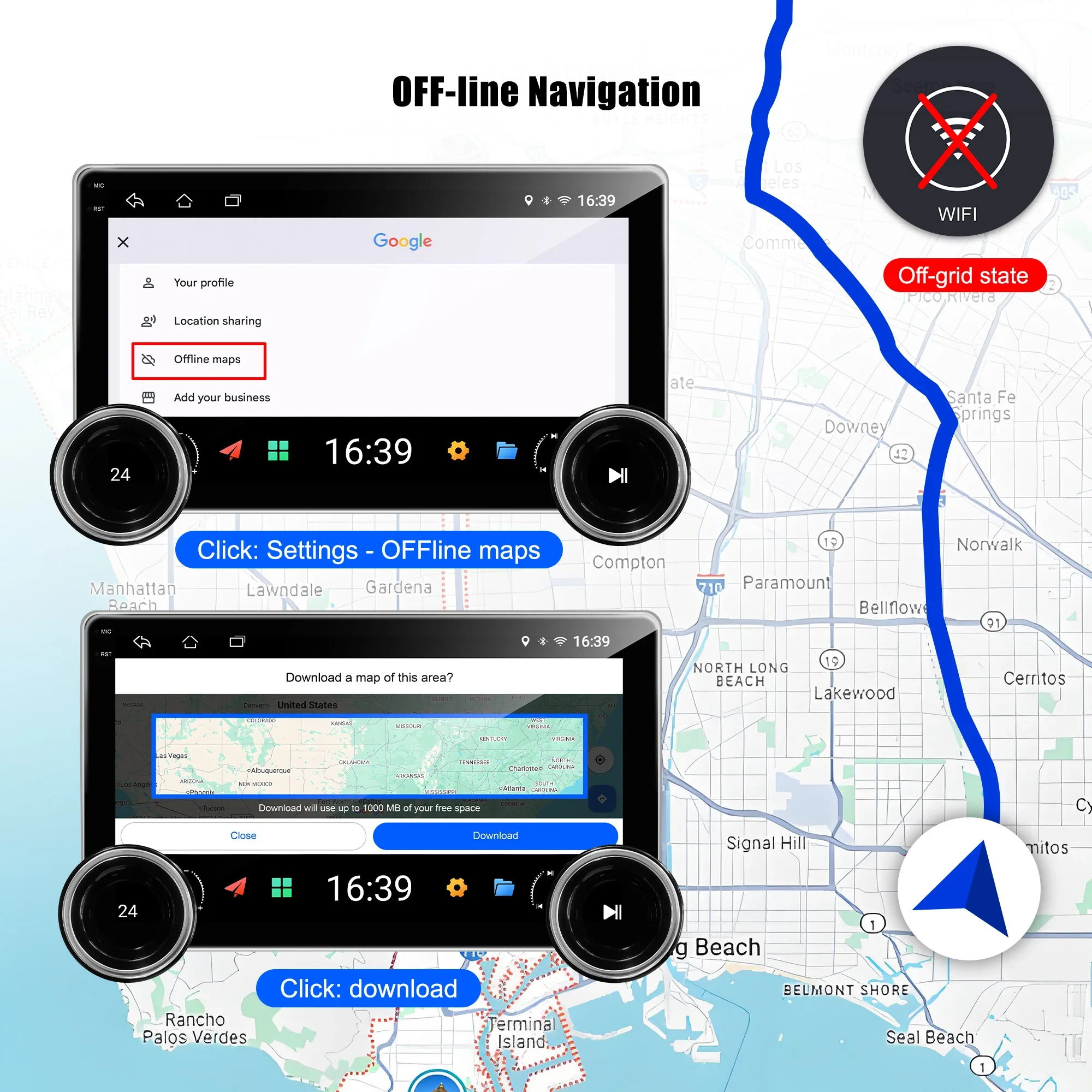 Best Selling 10.1 Inch IPS Screen Android Multi-UI Car Multimedia Player With Dual Knob Automotive Multimedia System