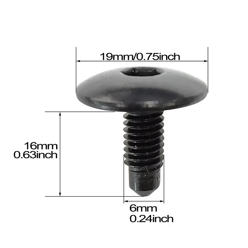 WHT006148 10PCS R-352 Hexagon bolt and screw fastener suitable for Volkswagen transport vehicle T5 T6 automobile roof