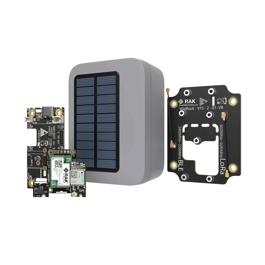 WisBlock Kit 2 | LoRa-based GPS Tracker with Solar Panel | RAKwireless