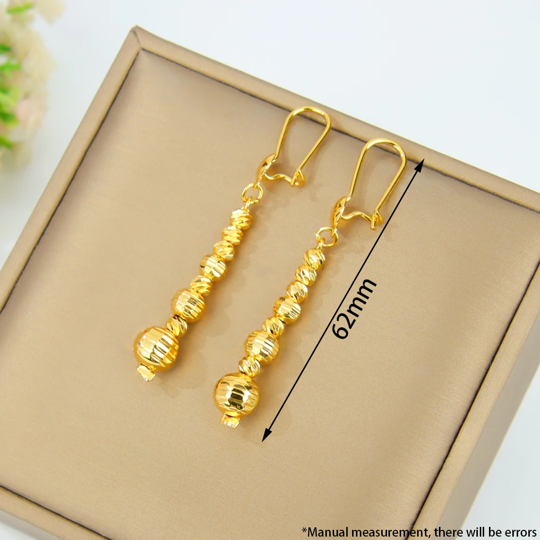 Arabische Mode-Perlen-Charm-Ohrringe 21k Vergoldet Dubai Vintage-Münzen Tropfen-Ohrringe Oman Muslimische Frauen Event-Party-Schmuck – Detail 10