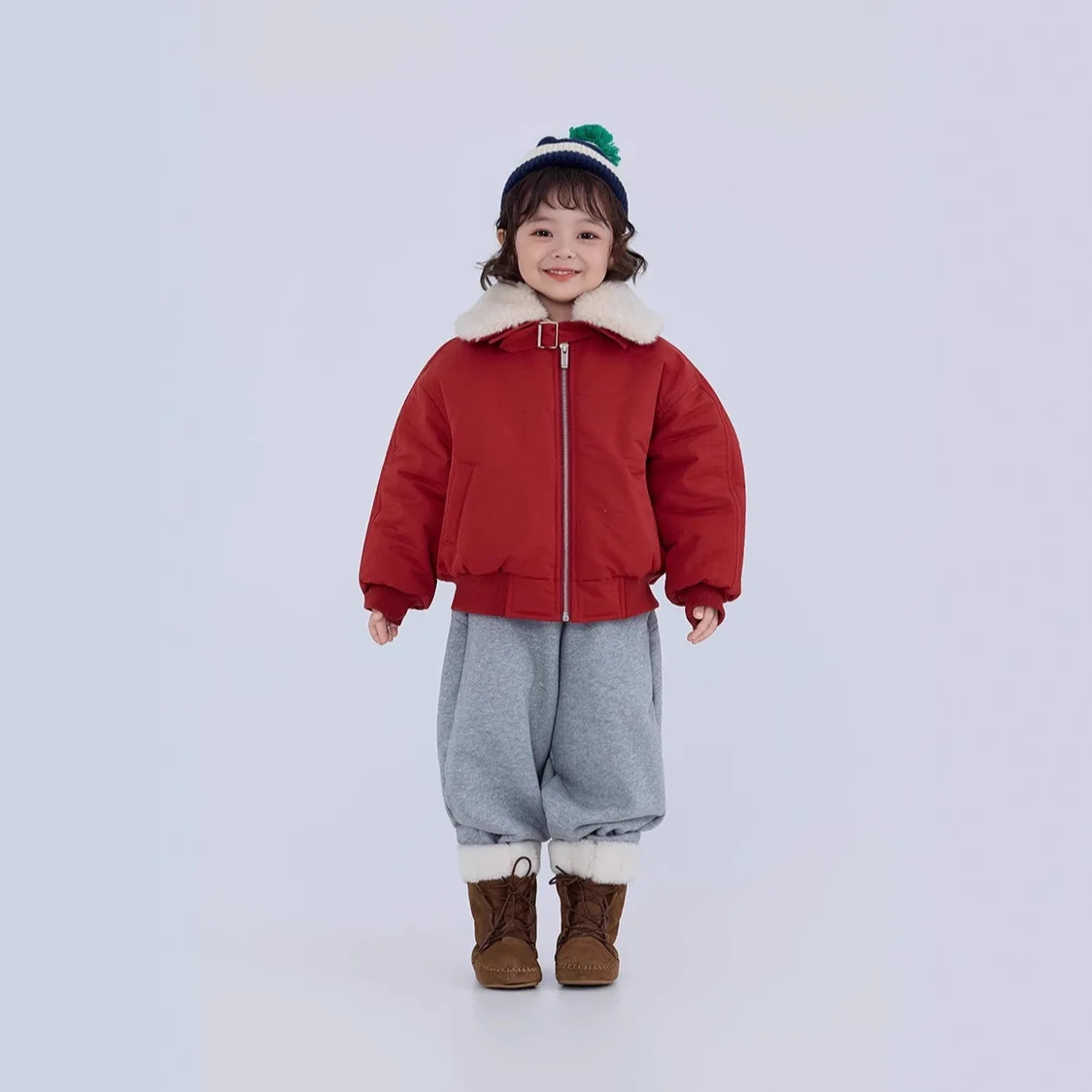 

UNITIM Kids Baby Girls Parkas New Winter Thicken Warm Toddler Girls Jacket Coat Solid Color Zipper Infant Girls Outerwear Coat