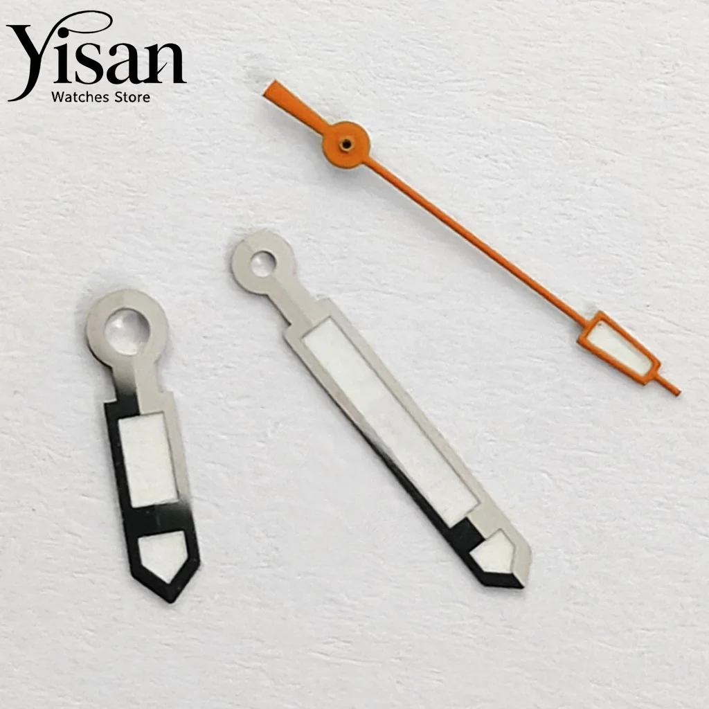 Silver Orange Watch Hand Fit NH35 NH36 ETA2824 2836 DG3804 Miyota 8215 821A Movement Watch Mod Accessories