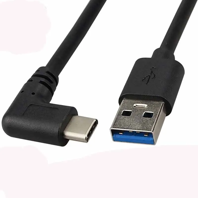 USB 3.0 Type-A Male to USB3.1 Type-C Male Up/Down Angle USB Data Sync & Charge Cable type c Cord Connector adapter