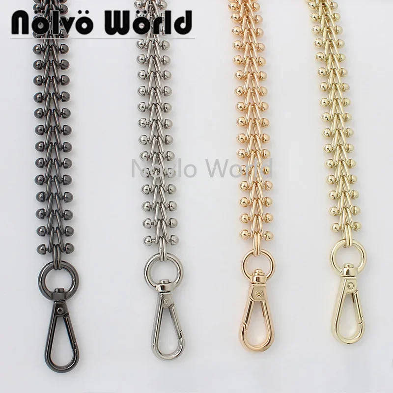 

4 colors 30-130cm 17mm Width High Quality Hanging Plating Cover Bag Shoulder Chain Replace New Purse Chains