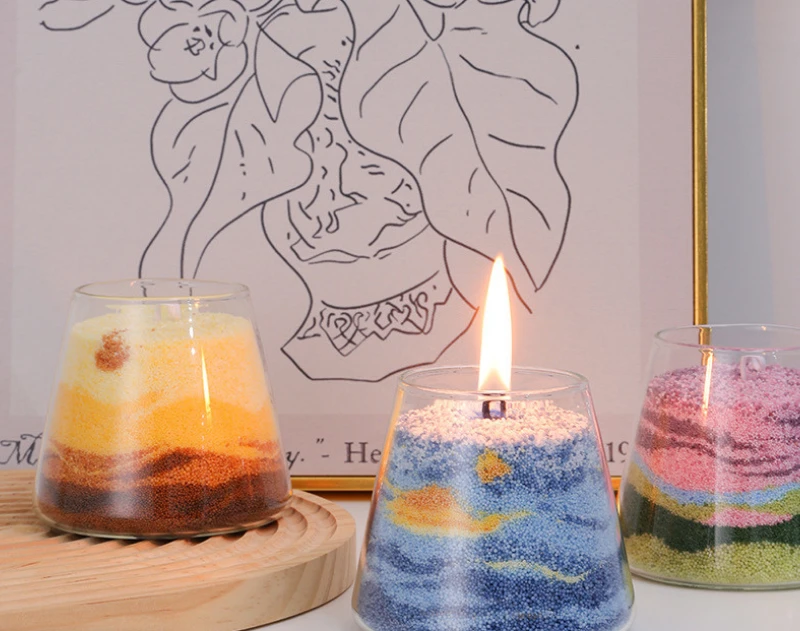 DIY Aromatherapy Candle Art Sand Painting Series Handmade Creative Homemade Aromatherapy Candle Materials with