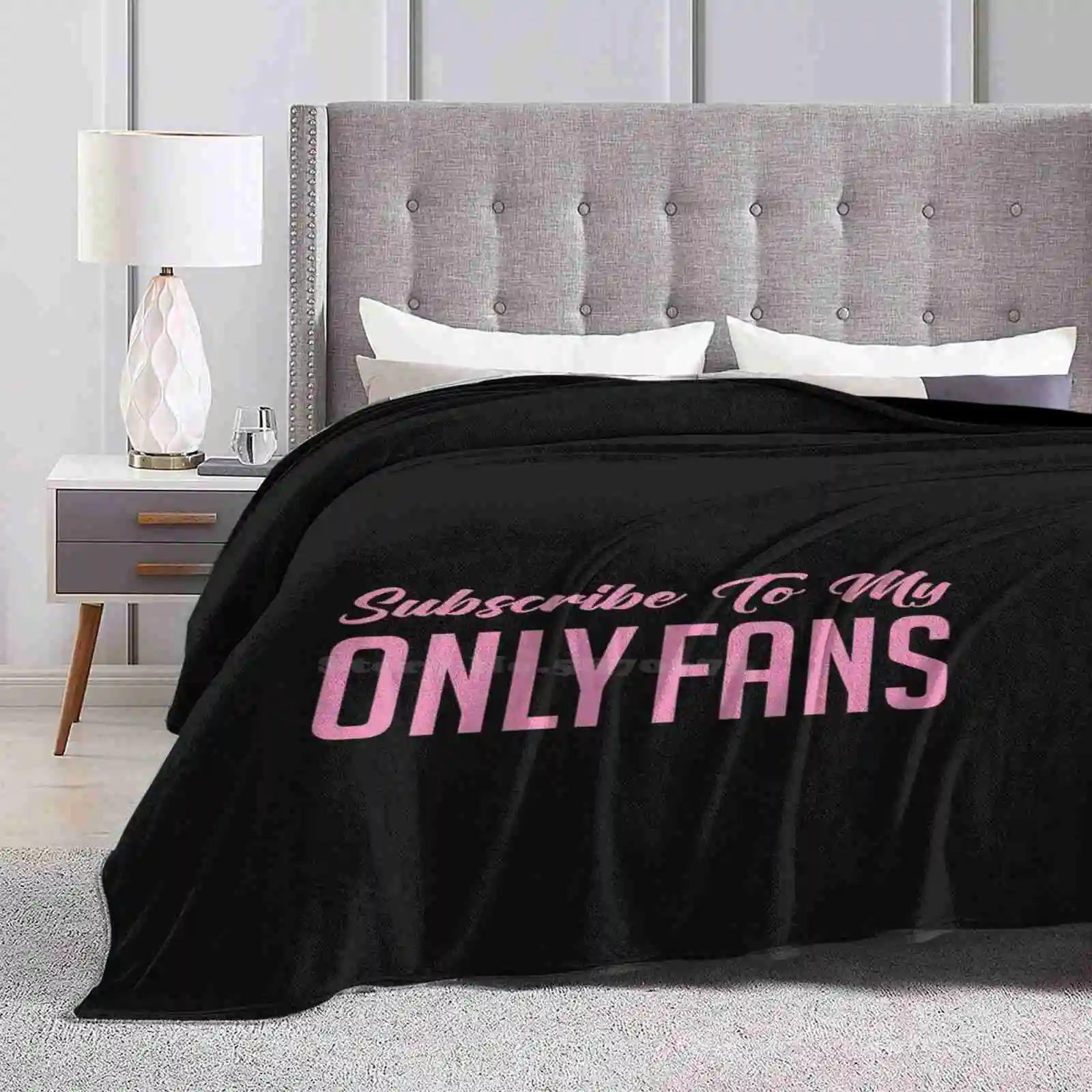 Subscribe To My Onlyfans-Pink Style Blanket Soft Warm Travel Portable Blanket Onlyfans Kawaii Sexy Subscribe Egirl Girls Simp