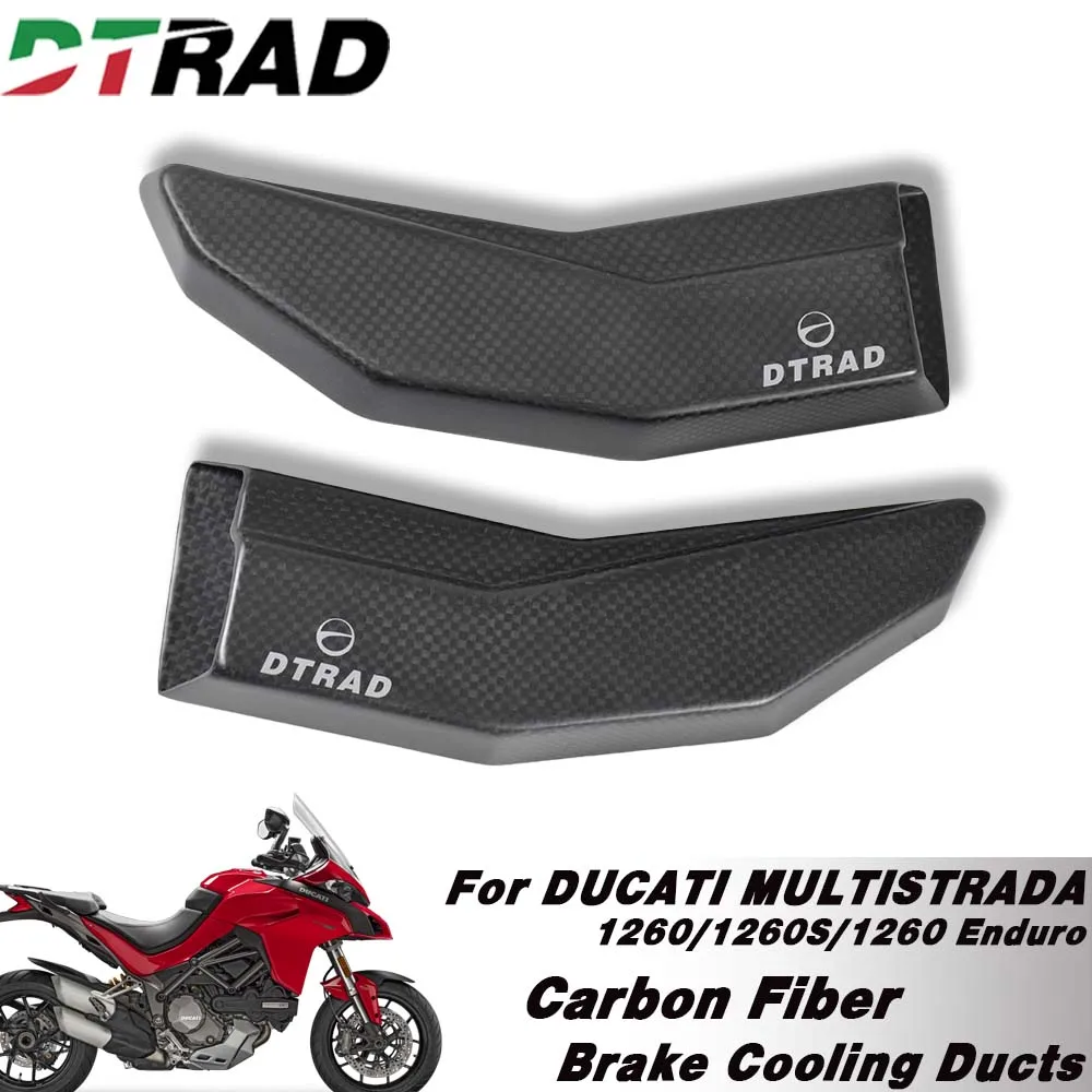 

Motorcycle Carbon Fiber Air Ducts Brake System Cooling Mounting Kit For DUCATI Multistrada 1260/S/Enduro Caliper Radiator Guard