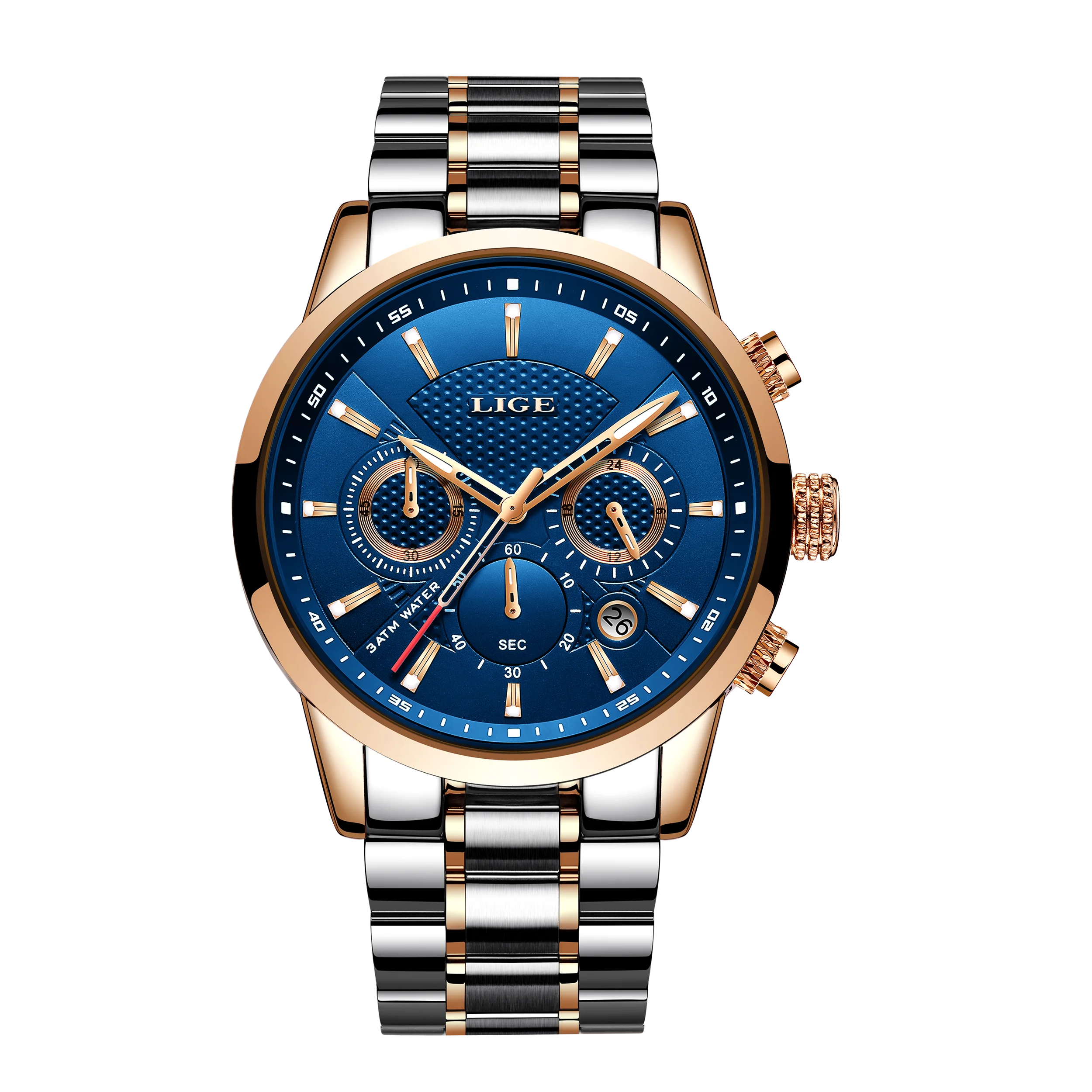 Uhren Herren Neue LIGE Top Marke Luxus Casual Edelstahl Quarz Herren Uhr Business Uhr Männlich Sport Wasserdicht Datum Chronograph