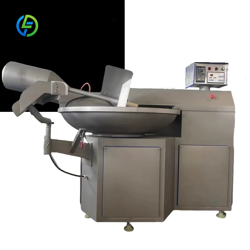 High Speed Industrial Chopping Machine, Integrates Cutting and Mixing for Vegetables & Frozen Meat, Sausage Processing Use