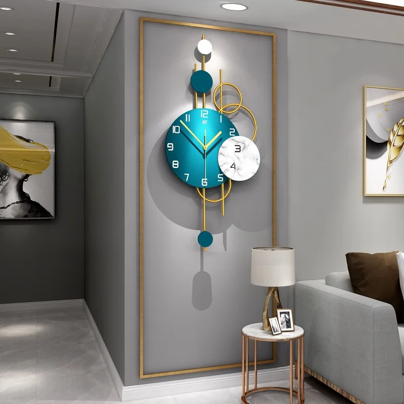 Clock Living Room Creative Decoration Clock Nordic Simple Wall Hanging Clock Home Living Room Dining Room Bedroom Wall Clock