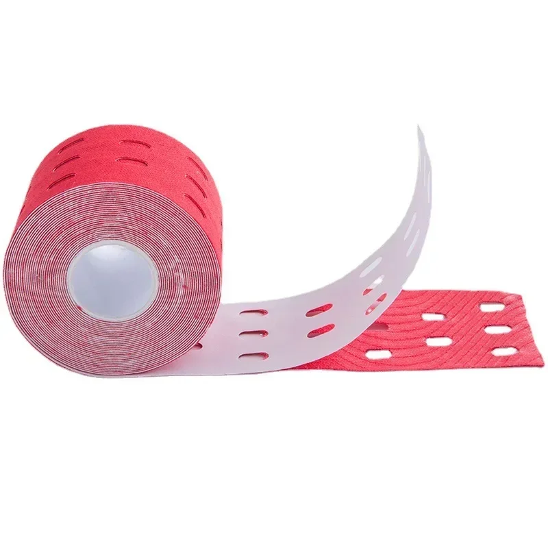 5cm Perforated Kinesiology Elastic Adhesive Tape Cotton Muscle Protection Athletes Breathable Gym Sports Glue Knee Protector