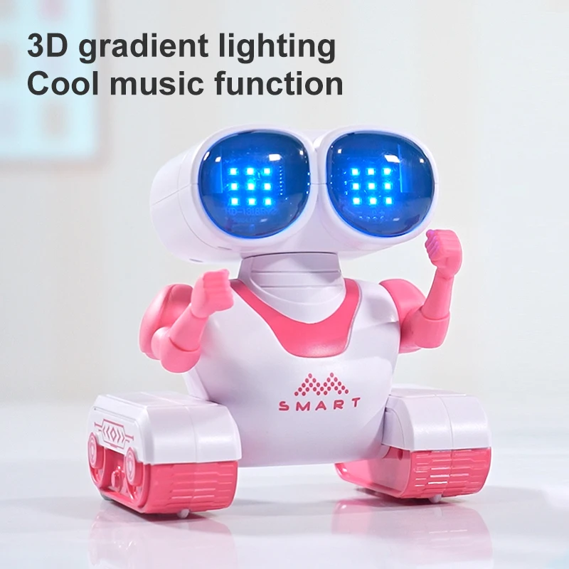 Intelligente interaktive Fernbedienung Roboter Musik Cartoon Mini Roboter Programmierung Kinder Spielzeug Geschenk