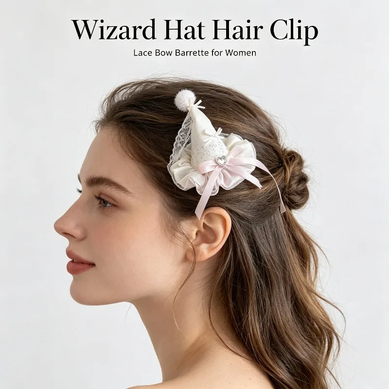 Girl‑ish pink small fascinator hair clip, birthday hair clip headpiece, atmospheric hat hair accessory, birthday hat