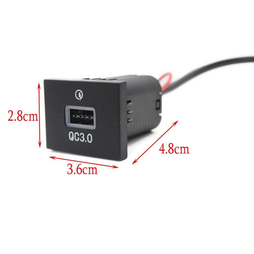 USB Charger Socket Fast Charge Adapter QC3.0 Power Outlet Switch for Ford Focus 2 Mk2 2009 2010 2011 Car Accessories