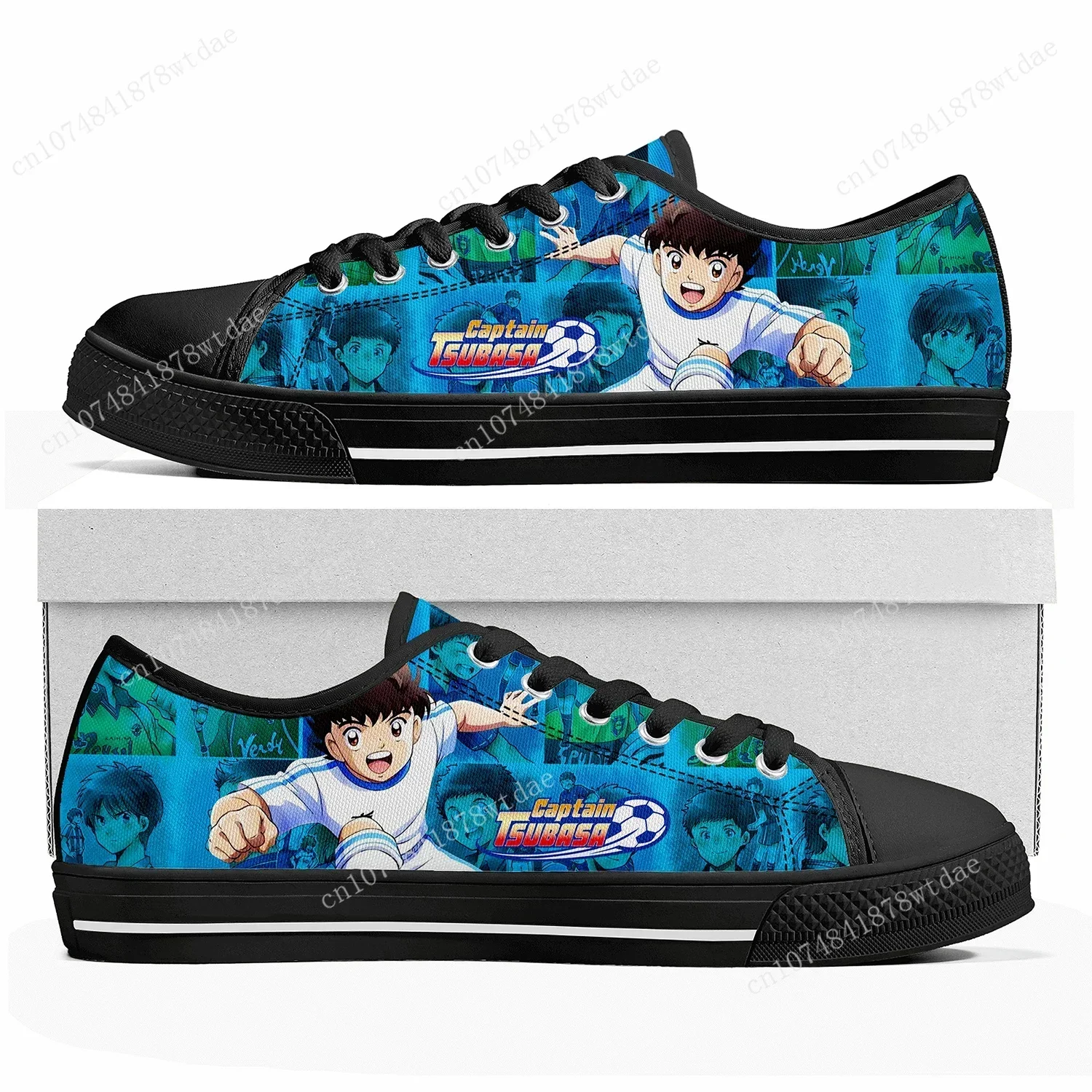Captain Tsubasa Ozora Tsubasa Low Top Sneakers Womens Mens High Quality Canvas Sneaker Casual Cartoon Customize Shoes 2